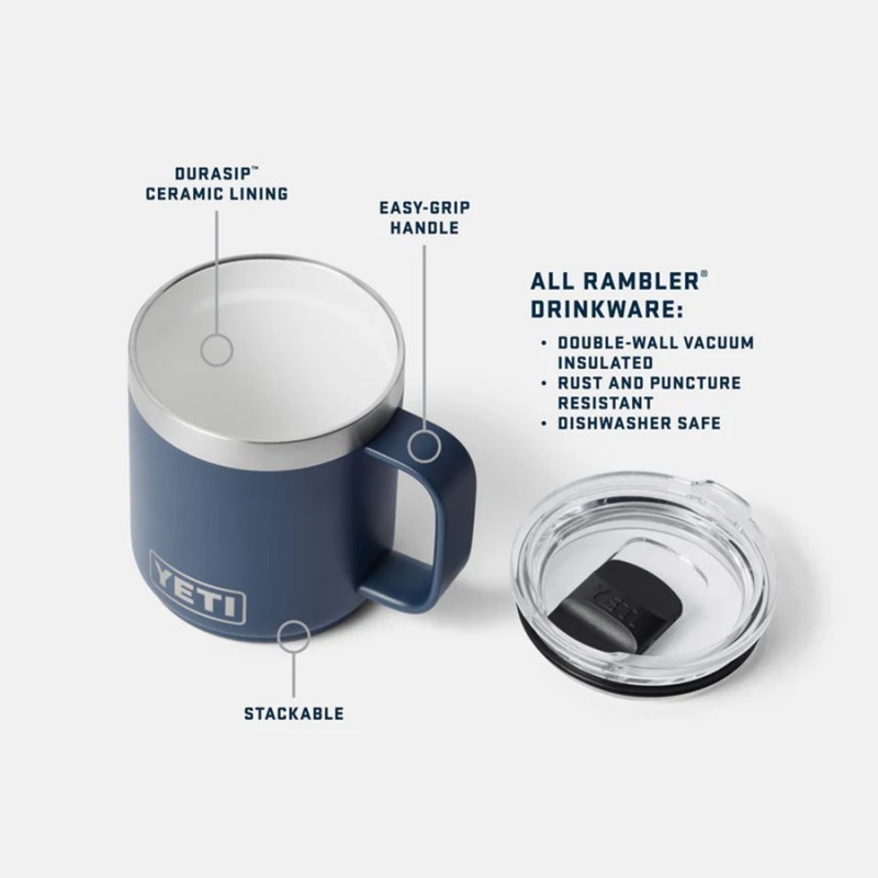Rambler 10 oz Stackable Mug | Insulated Ceramic Lined Mug